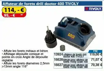 Affuteur De Forets Drill Doctor 400 TIVOLOY