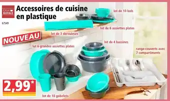 Accessoires de cuisine en plastique