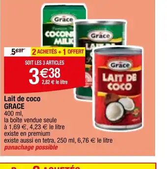 Migros Lait de coco GRACE offre