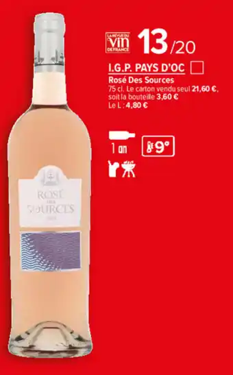 Carrefour Market I.G.P. pays d'oc offre