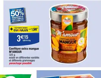 Migros Confiture extra mangue M'AMOUR offre