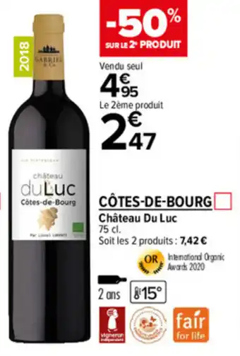 Carrefour Market Côtes-de-bourg offre