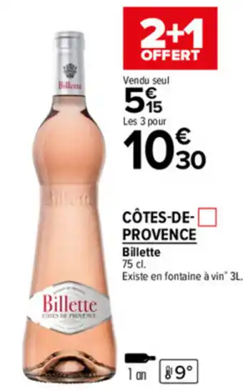Carrefour Market Côtes-de-provence offre