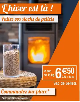 Migros Sac de pellets offre