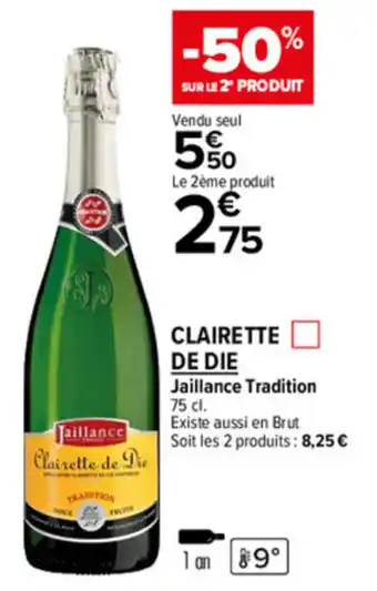 Carrefour Market Clairette offre