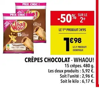 Supeco WHAOU! CRÊPES CHOCOLAT offre