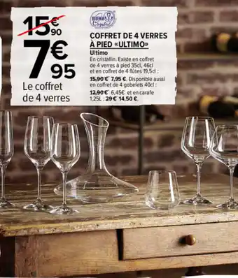 Coffret de 4 verres
