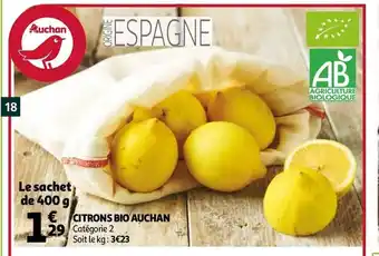 Auchan Citrons bio auchan offre