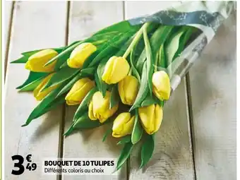 Auchan Bouquet de 10 tulipes offre