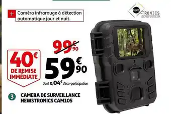 Auchan Caméra De Surveillance Newstronics Cam105 offre
