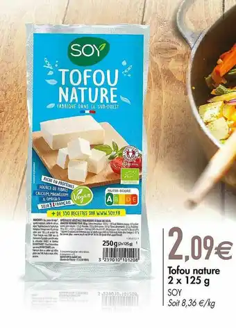 Biomonde Tofou Nature 2 X 125 G offre