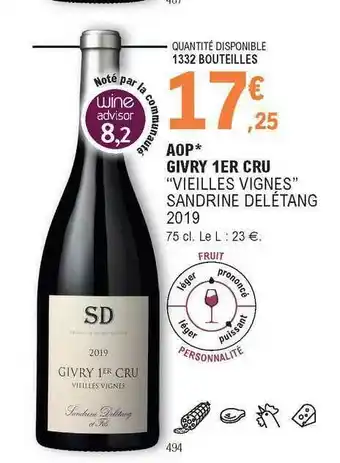 E.Leclerc Aop Givry 1er Cru offre