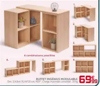 Gifi Buffet Ingénius Modulable offre