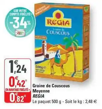 Graine De Couscous Moyenne Regia