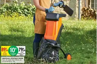 Intermarché Broyeur à Végétaux 2500w offre