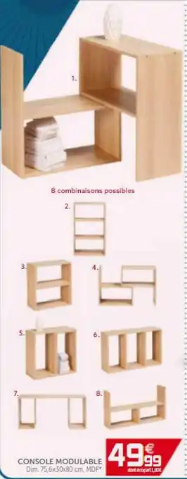 Gifi Console Modulable offre