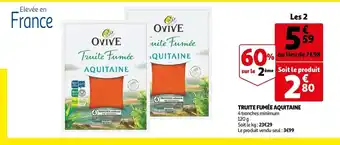 Auchan Truite fumée aquitaine offre