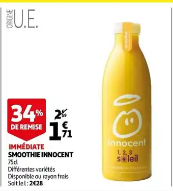 Auchan Smoothie innocent offre