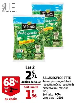 Auchan Salades florette offre