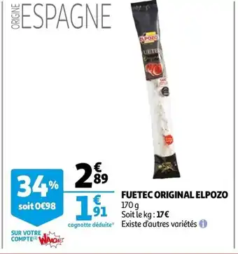 Fuetec original elpozo