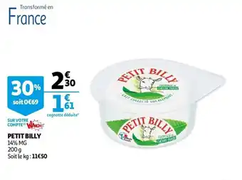 Auchan Petit billy offre
