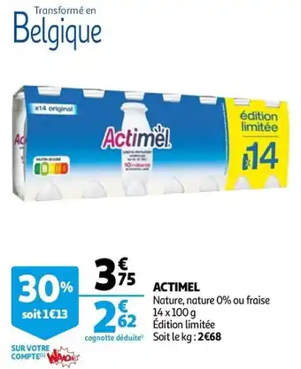 Auchan Actimel offre