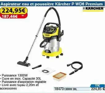 Aspirateur eau et poussière Kärcher P WD6 Premium
