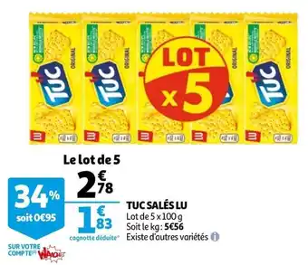 Auchan Tuc salés lu offre