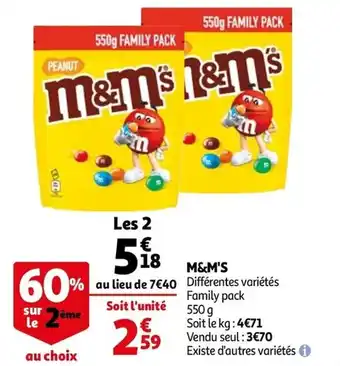 Auchan M&M'S offre