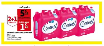 Auchan Eau minérale naturelle contrex offre