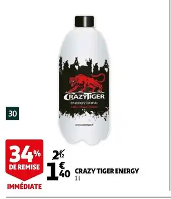 Auchan Crazy tiger energy offre