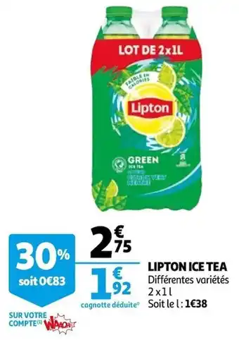 Auchan Lipton ice tea offre