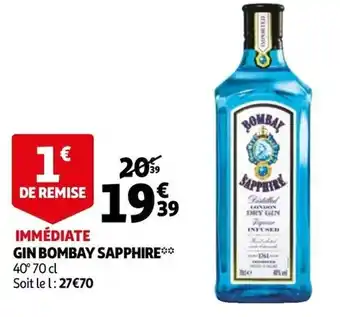 Auchan Gin bombay sapphire offre