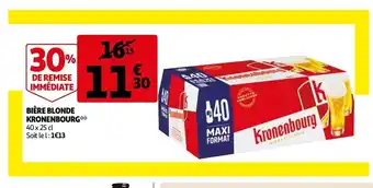 Auchan Bière blonde kronenbourg offre
