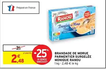 Brandade de Morue Parmentier Surgelee Monique Ranou