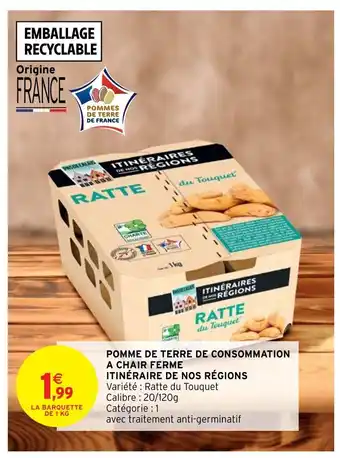 Intermarché Pomme De Terre De Consommation A Chair Ferme Itinéraire De Nos Régions offre