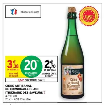 Intermarché Cidre Artisanal De Cornouailles Aop Itinéraire Des Saveurs offre