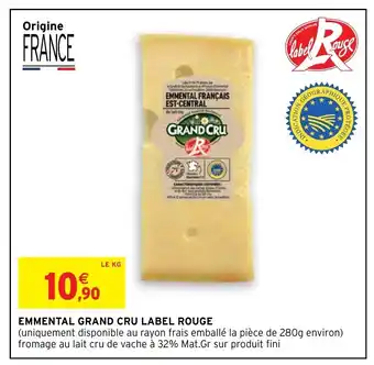 Intermarché Emmental Grand Cru Label Rouge offre