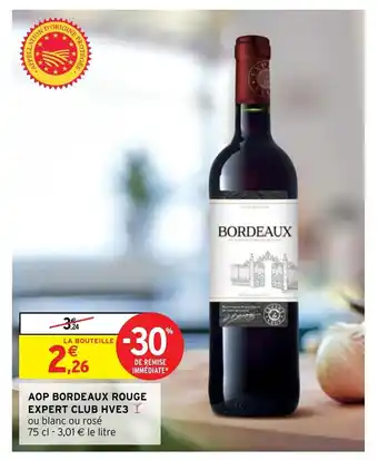 Intermarché Aop Bordeaux Rouge Expert Club Hve3 offre