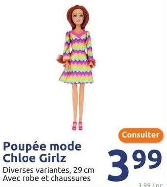 Action Girlz poupée mode chloe girlz offre