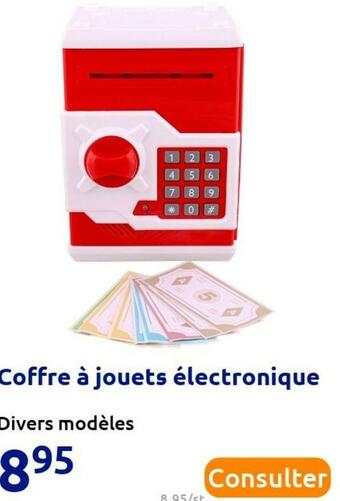 Action Coffre à jouets électronique offre