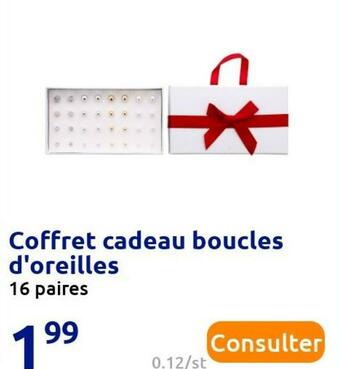 Coffret cadeau boucles d'oreilles