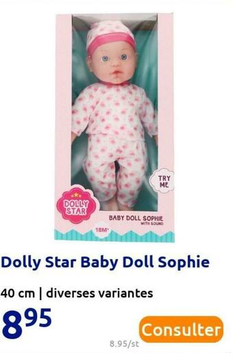 Action Dolly star baby doll sophie offre