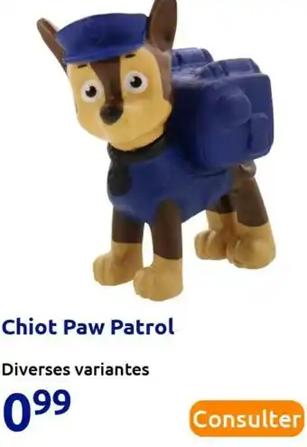 Action Paw patrol chiot offre