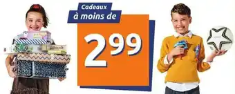 Action Bon plan sur les cadeaux offre