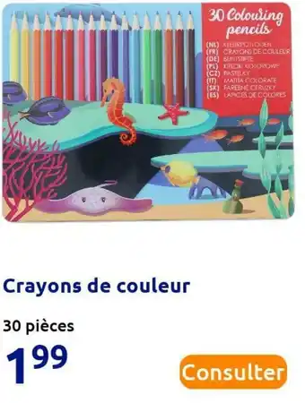 Action Crayons de couleur offre