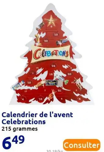 Action Celebrations calendrier de l'avent offre