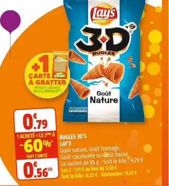 Coccinelle Express Bugles 3d's Lay's offre