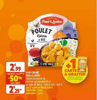 Plat Cuisiné Paul & Louise