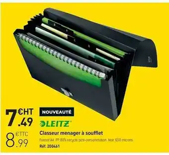 Top Office Leitz Classeur Menager à Soufflet offre